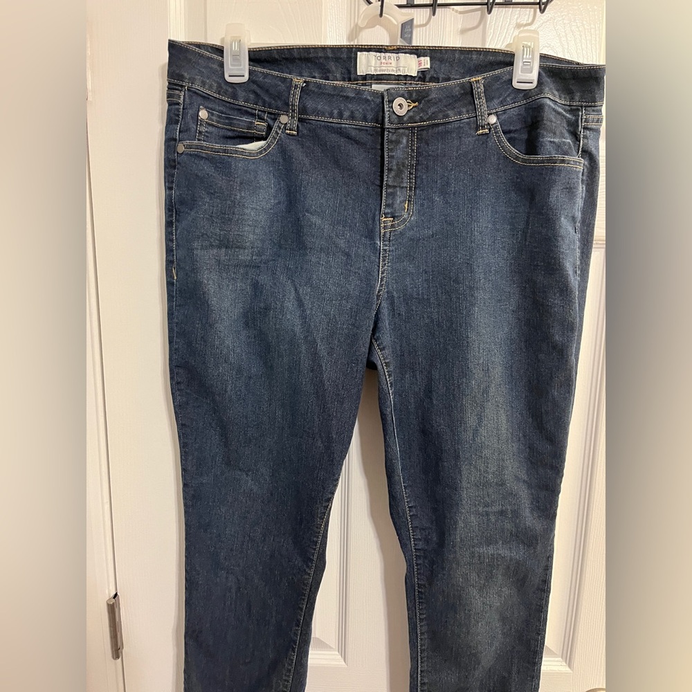 Torrid Dark Blue Straight Leg Jeans 18T